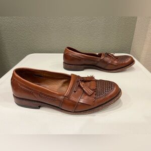 Allen Edmonds Cody Tassel Loafers Brown Leather Men's Shoes USA Size 10D